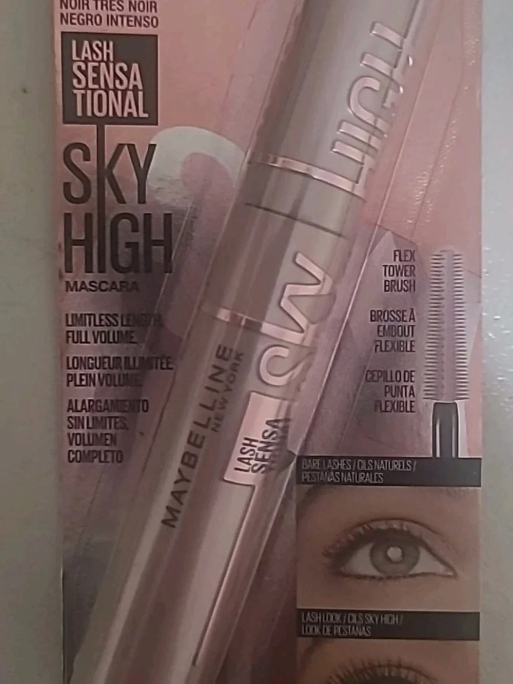 Maybelline New York Sky High Lash Mascara #800 Blackest Black (0.24oz) New.
